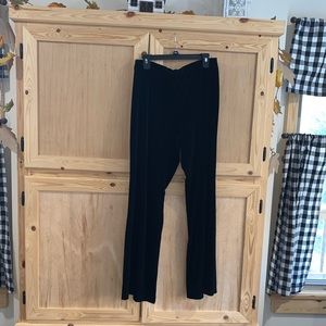 M.K.M Designs Black velvety velour pants size XL
